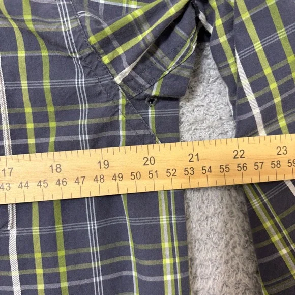 Plaid Button Down Shirt Western Workwear Small Cotton Blend Ariat Pro Series - Picture 12 of 13